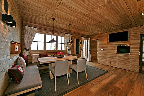 Wohnküche im Appartement ALBL | Villa Alpin