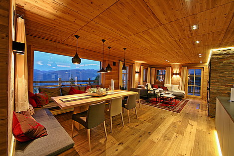 Wohnküche im Appartement HOCHALM | Villa Alpin